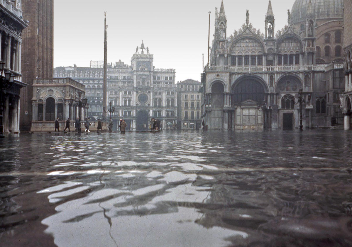 The Piazza San Marco underwater in Venice