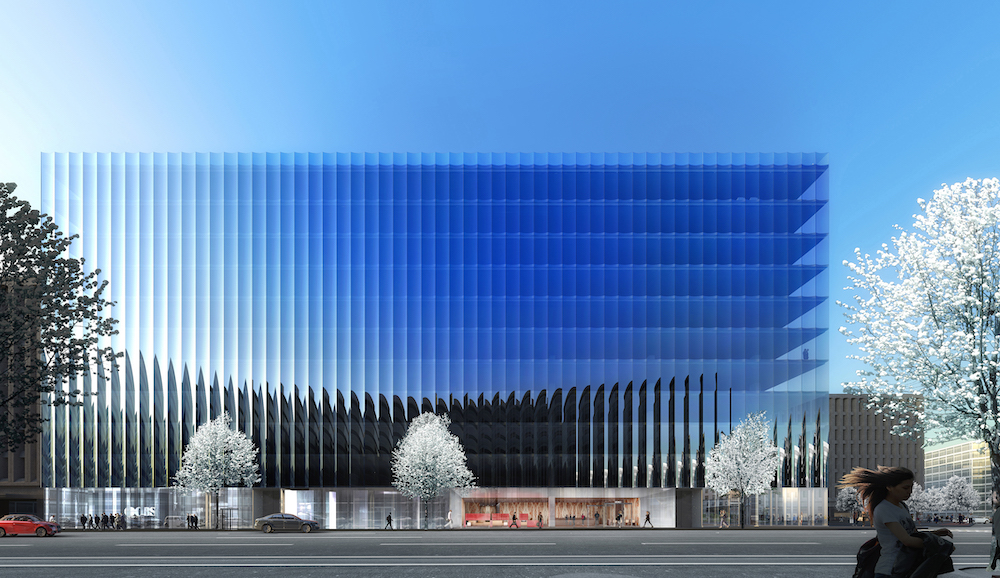 Rendering of the north facade of 2050 M Street