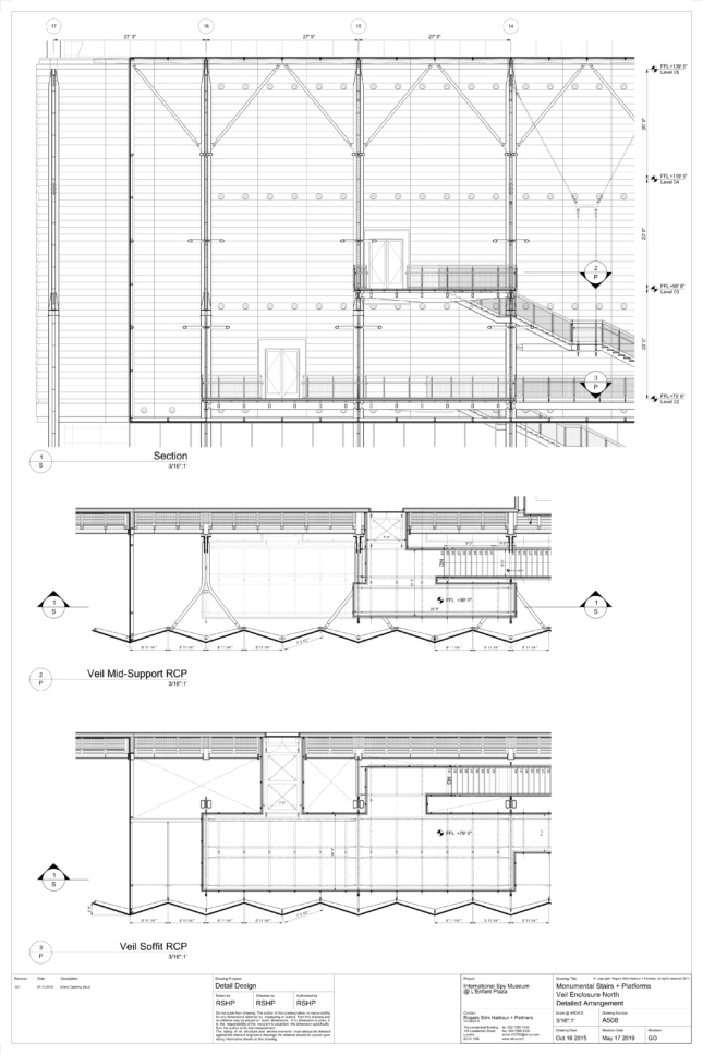 Diagram of facade assembly