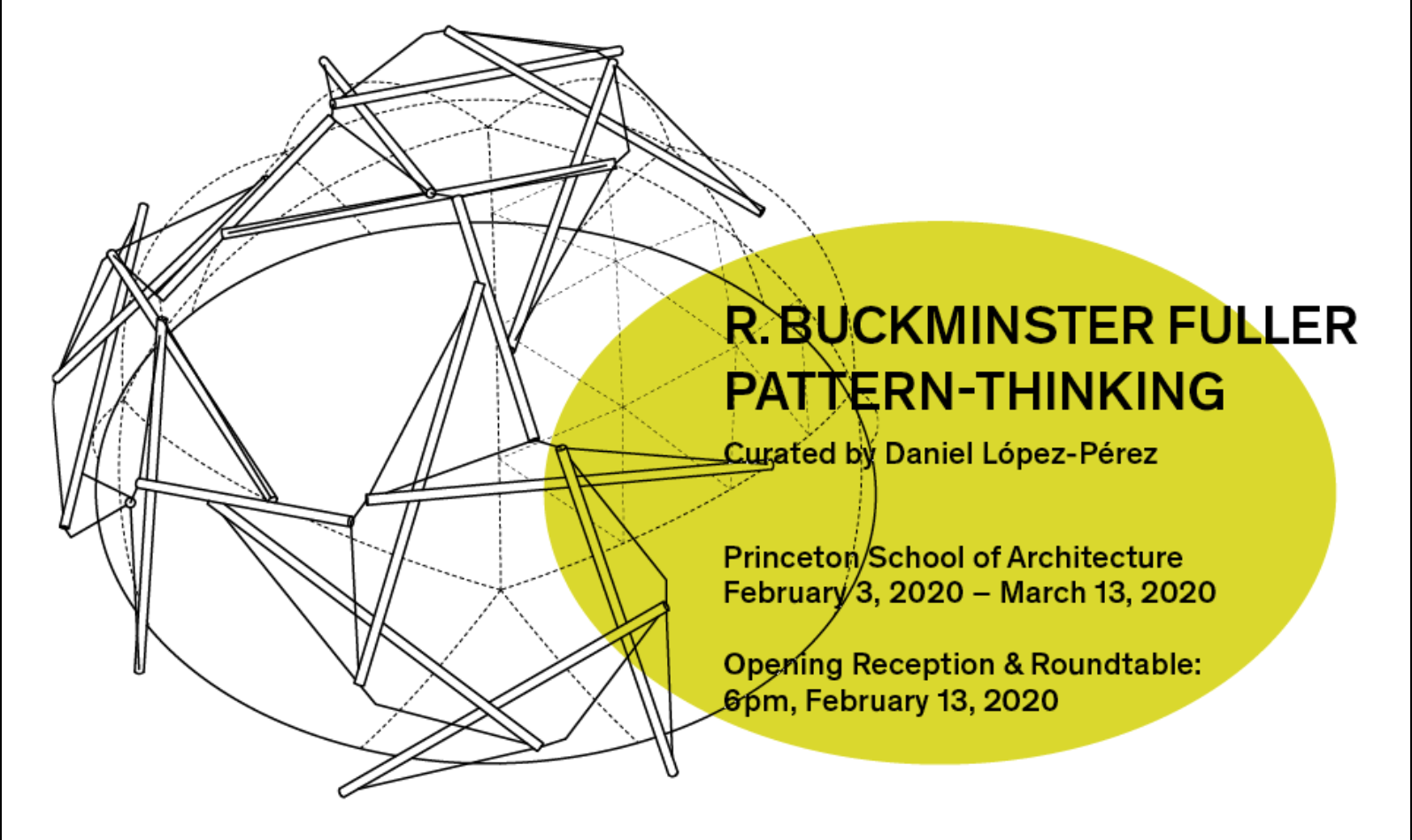 Graphic that reads R. Buckminster Fuller: Pattern-Thinking
