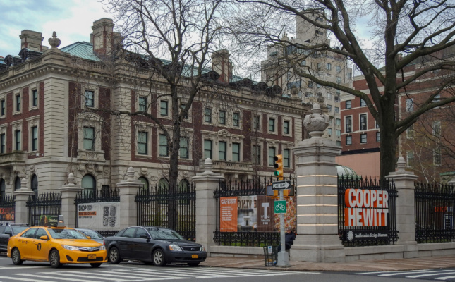 Exterior view of the Cooper Hewitt museum in New York City; director Caroline Baumann was recently forced to step down