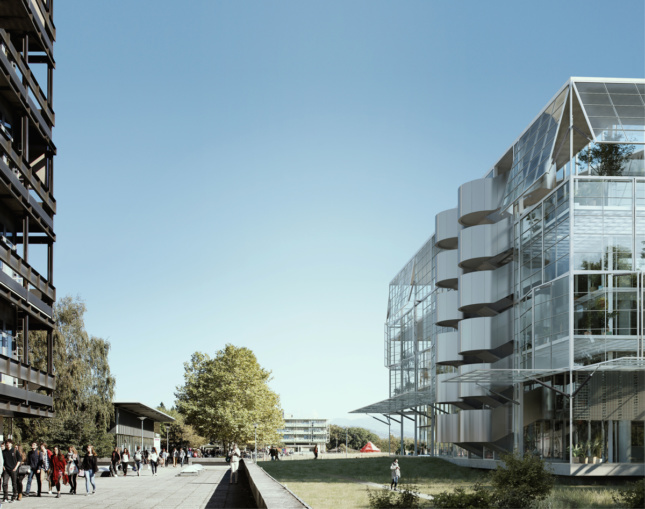 Rendering of the Life Sciences Building exterior