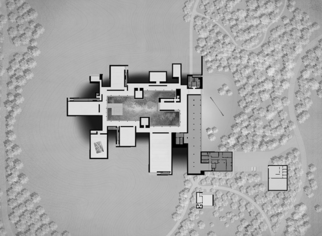 Plan of the Glenstone Museum from above