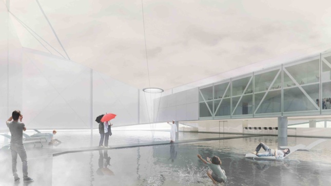 Brazil's pavilion would float a river through the building