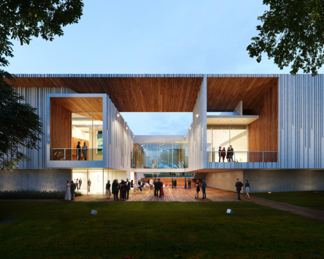 Rendering of the Menello Museum in Florida by Brooks + Scarpa