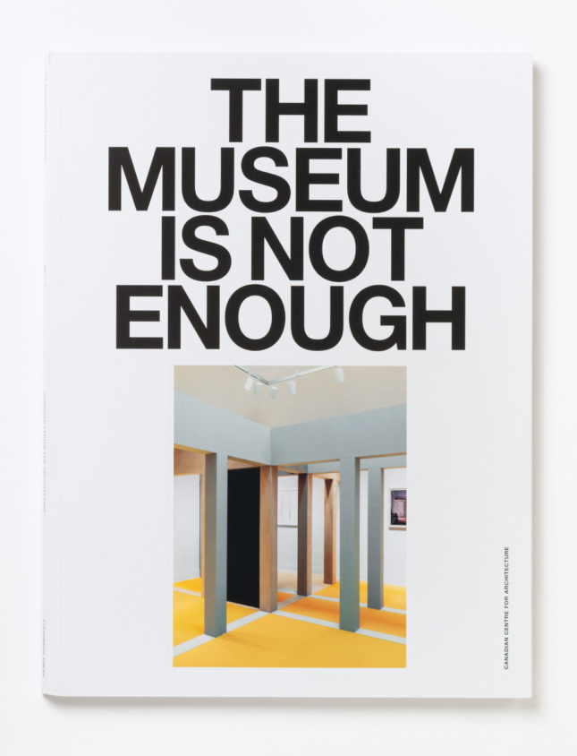 A white cover that reads The Museum is Not Enough