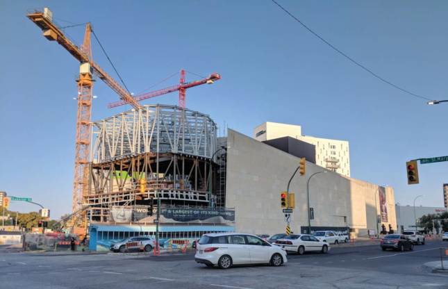 The new Inuit Art Centre under construction