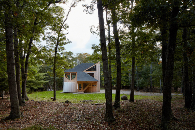 wooden home in landscape