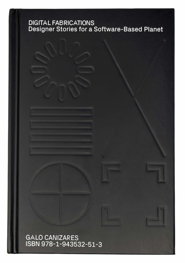 Black book cover with "digital fabrications" in white