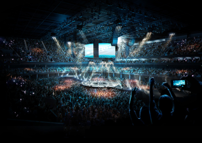 a rendering showing the inside of OVG Manchester Arena