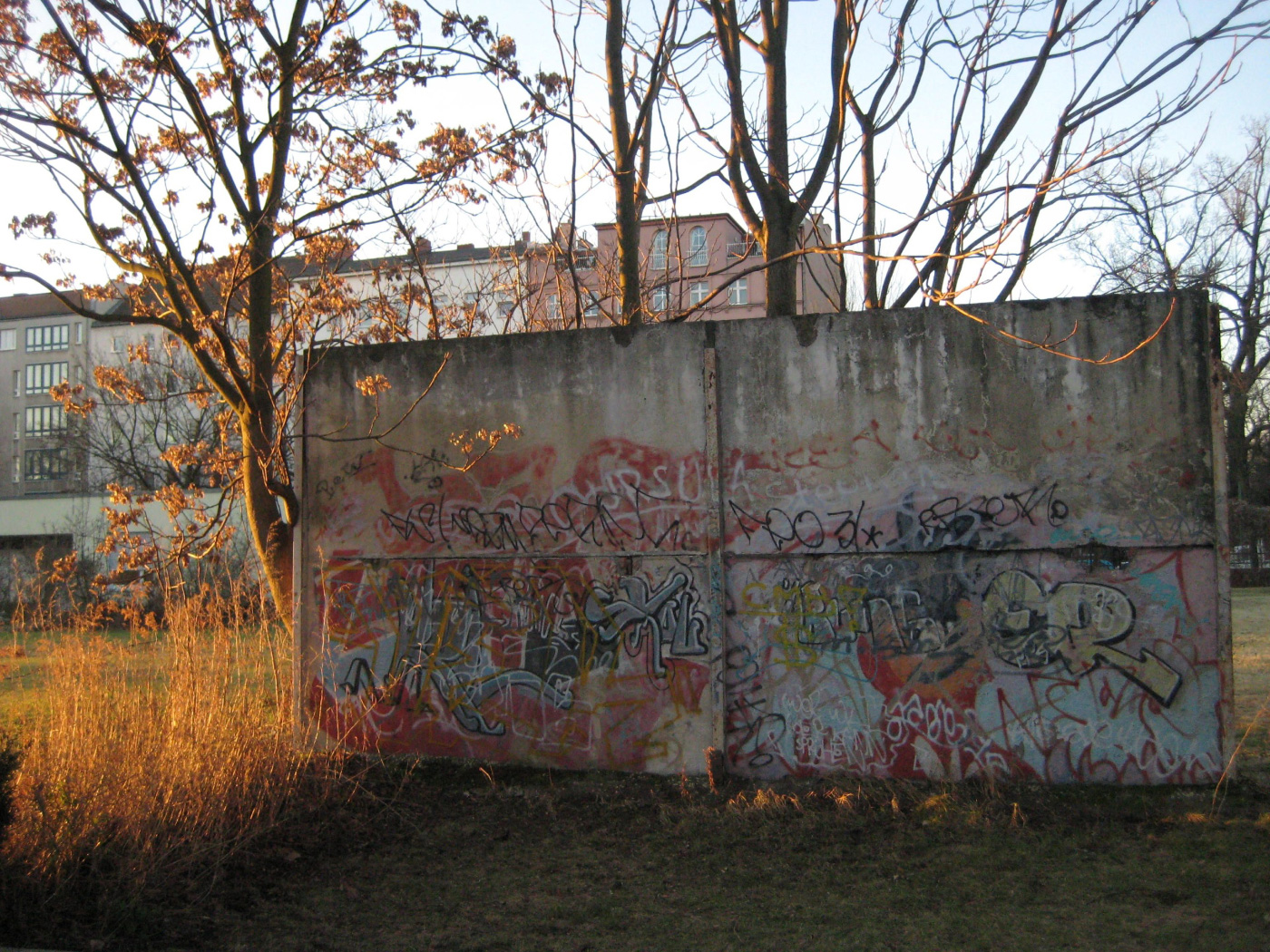 a remaining section of the Berlin Wall