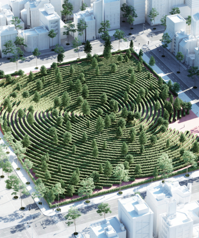 a conceptual park for social distancing