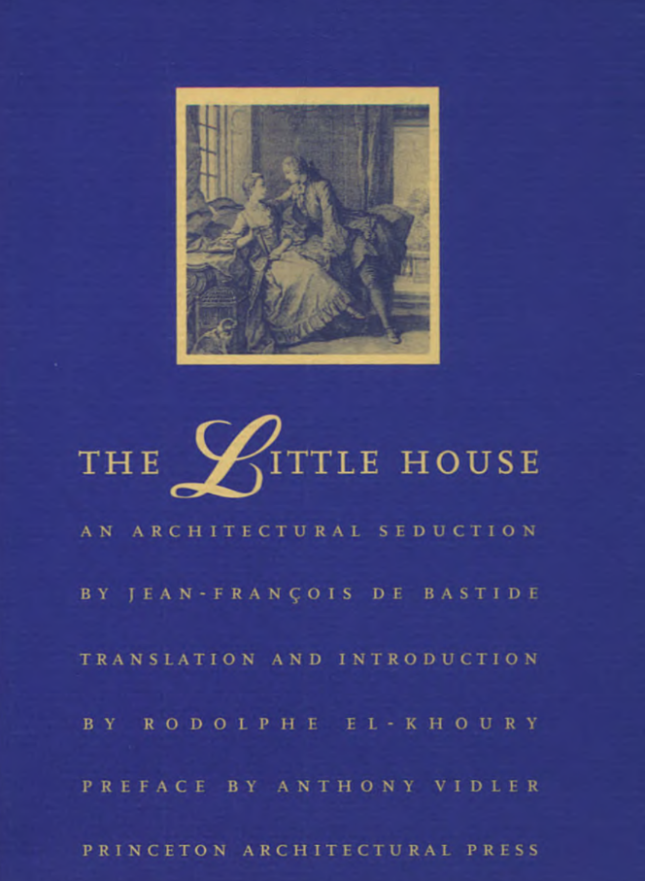 Cover of a blue book with "the little house" on the front