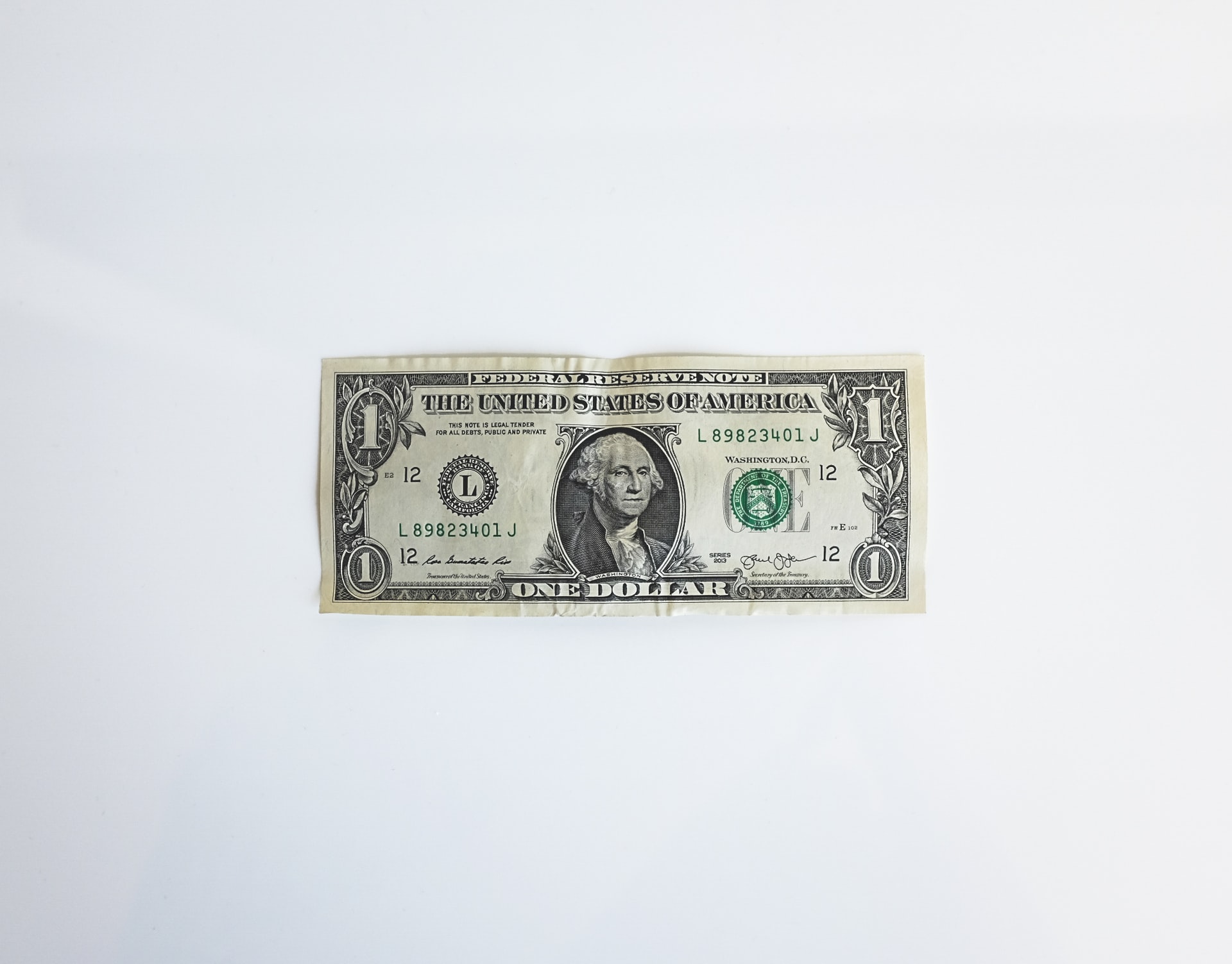 Photo of a one dollar bill. Such money can be acquired as part of coronavirus relief efforts
