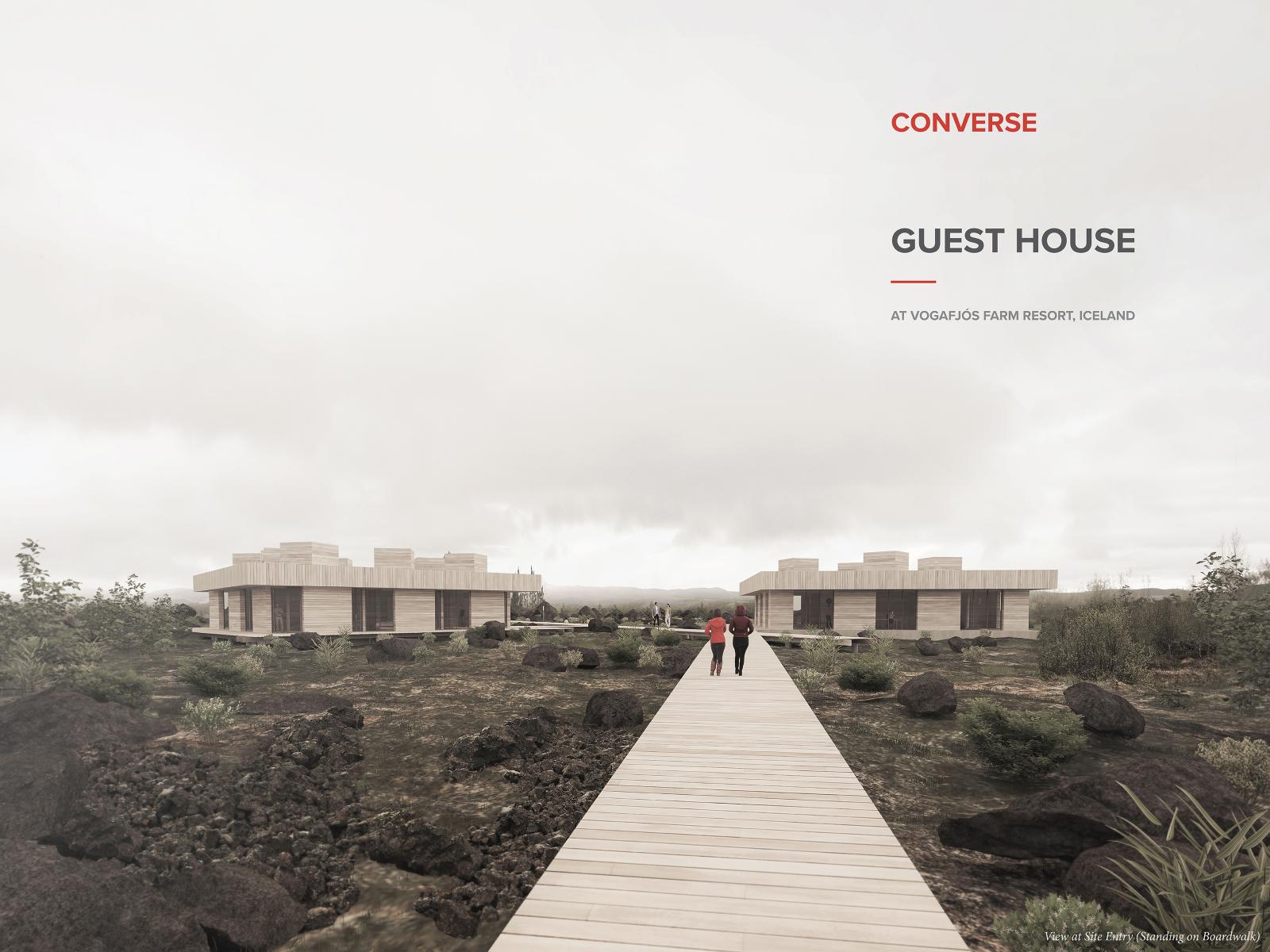 Rendering of Eric Gonzales's Converse Guest House proposal