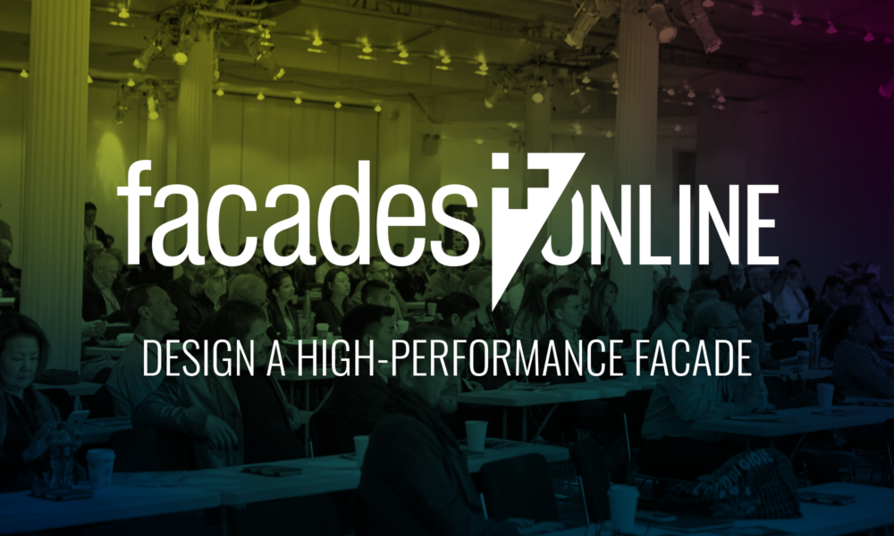 A banner that reads Facades+ online