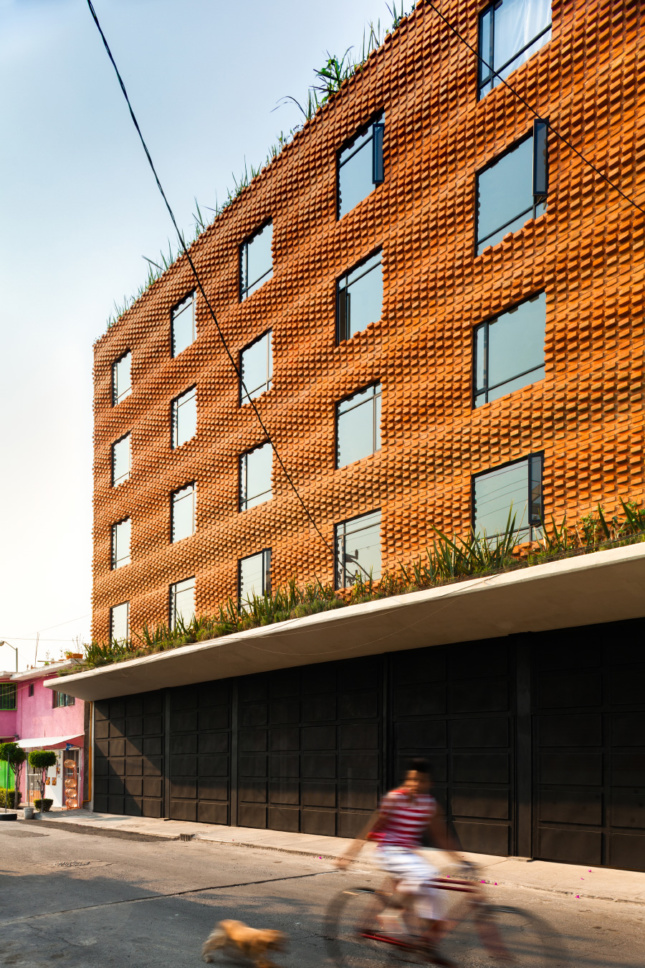 A brick social housing building