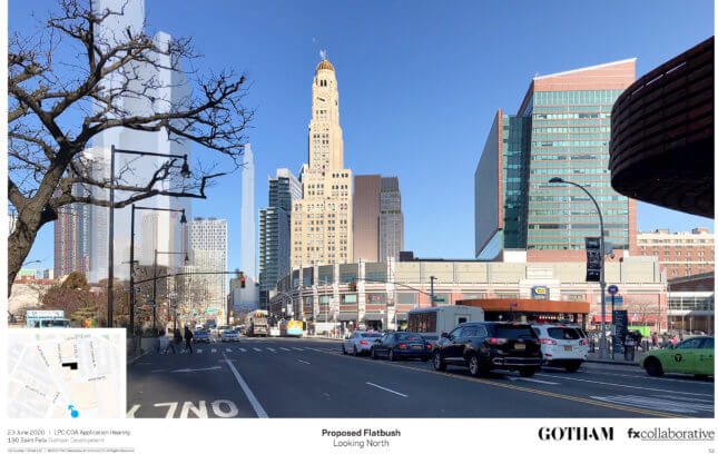 A rendering of Downtown Brooklyn with the new Brooklyn Music School tower 
