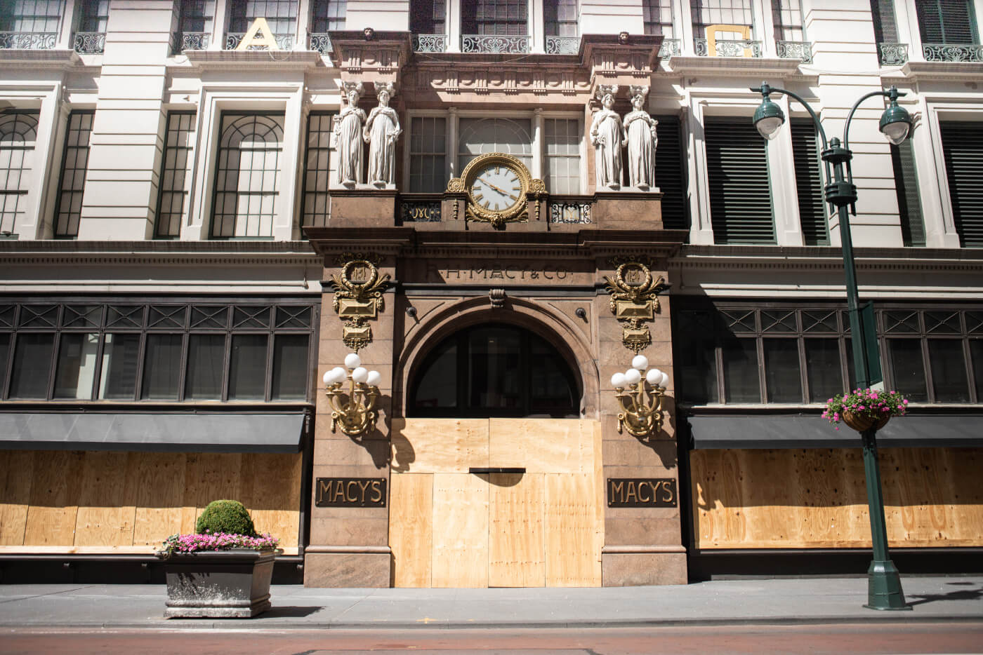 A retail store boarded up but soon reopening, which the AIA has put out guidelines for