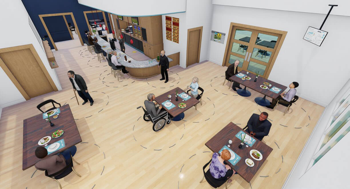 Rendering of a senior living facility