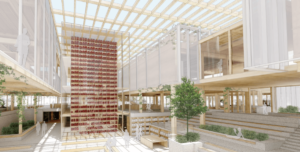 an illustration of a net-zero library design