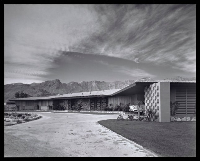 archival photo of arnaz house, palm springs