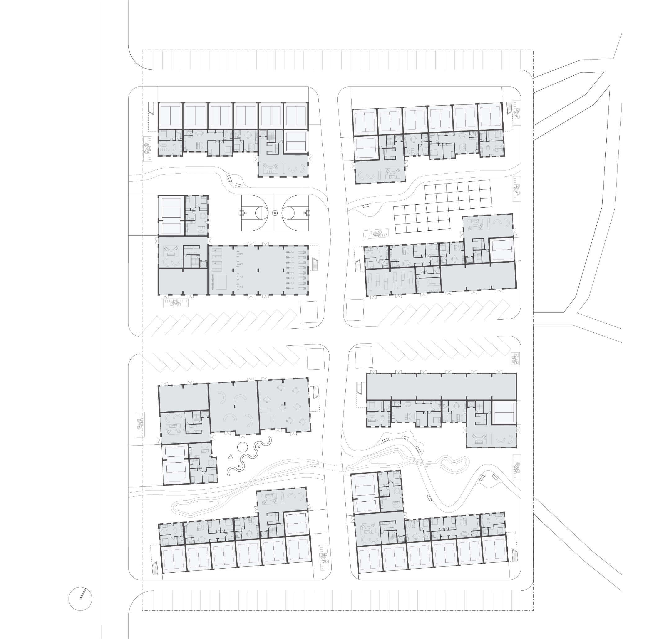 Floor plan of a housing project