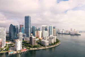 Aerial view of Miami