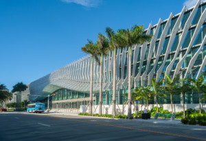 miami beach convention center with undulating fins