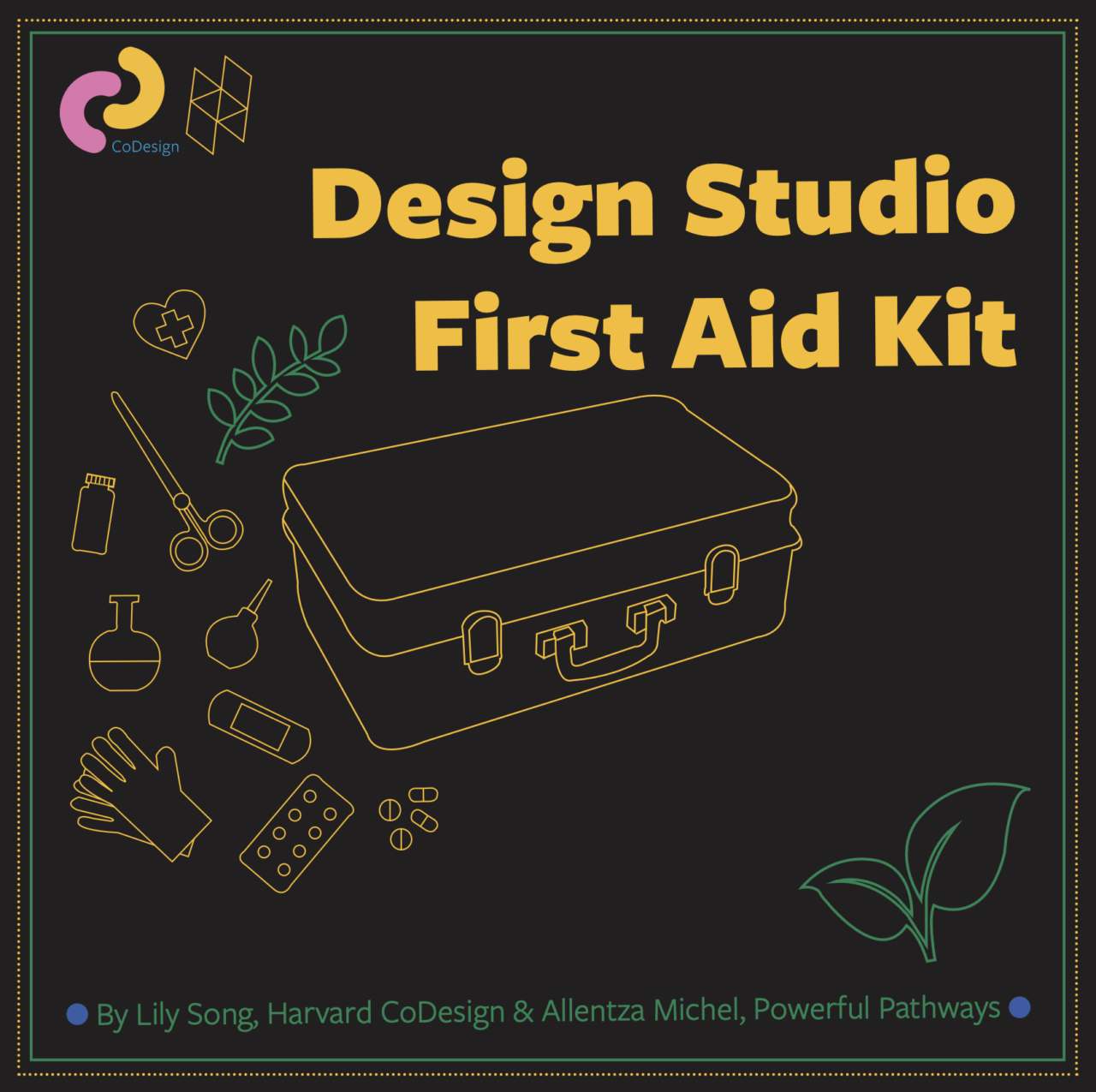 Illustration of The cover of GSD CoDesign’s Design Studio First Aid Kit