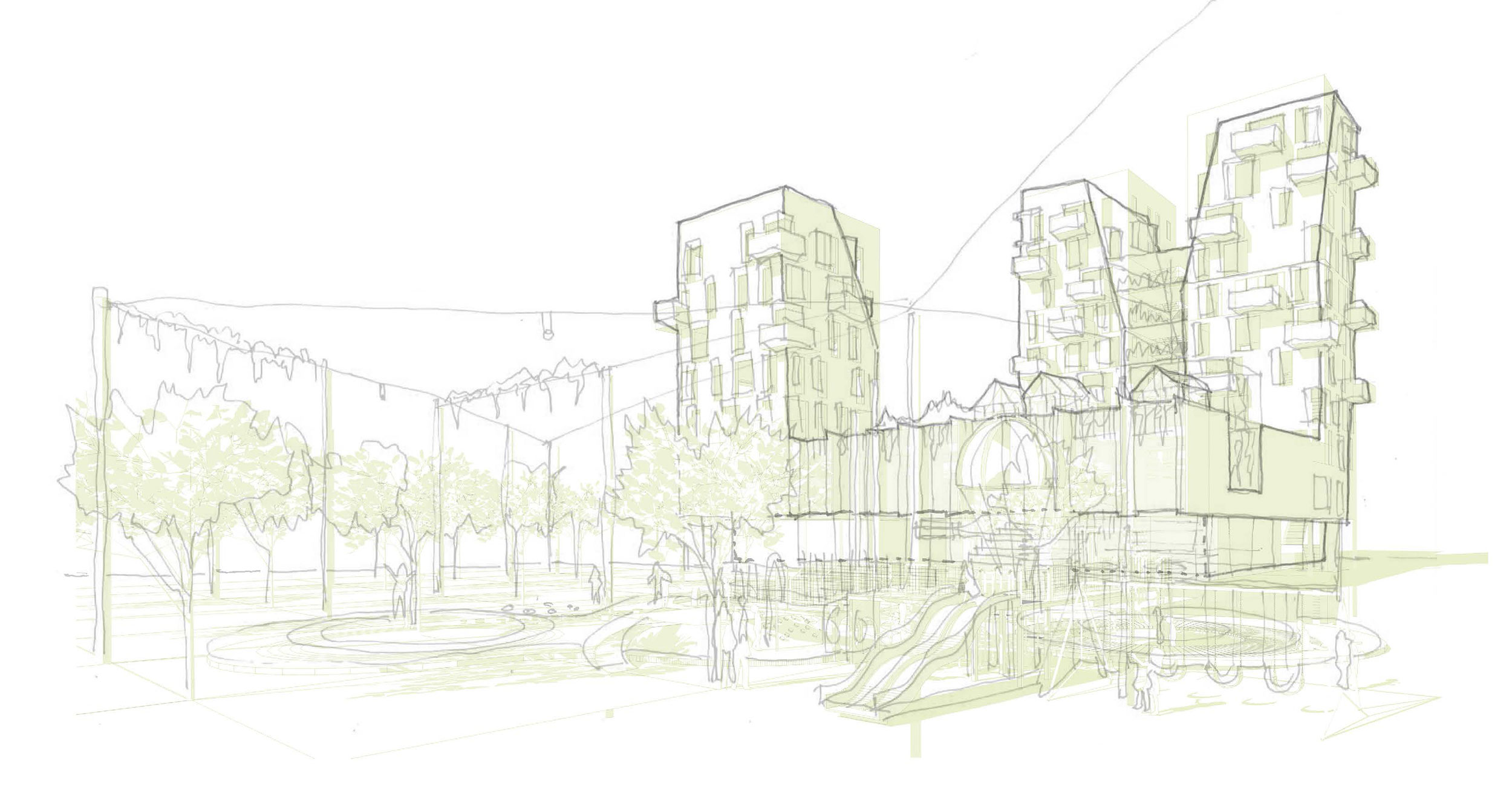 architecture sketch housing
