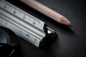 Photo of pencil and scale
