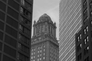 a historic skyscraper in chicago