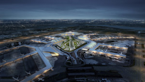 Rendering of a new unified JFK Airport