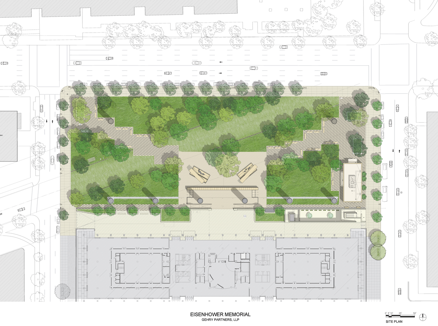 site plan for Eisenhower memorial
