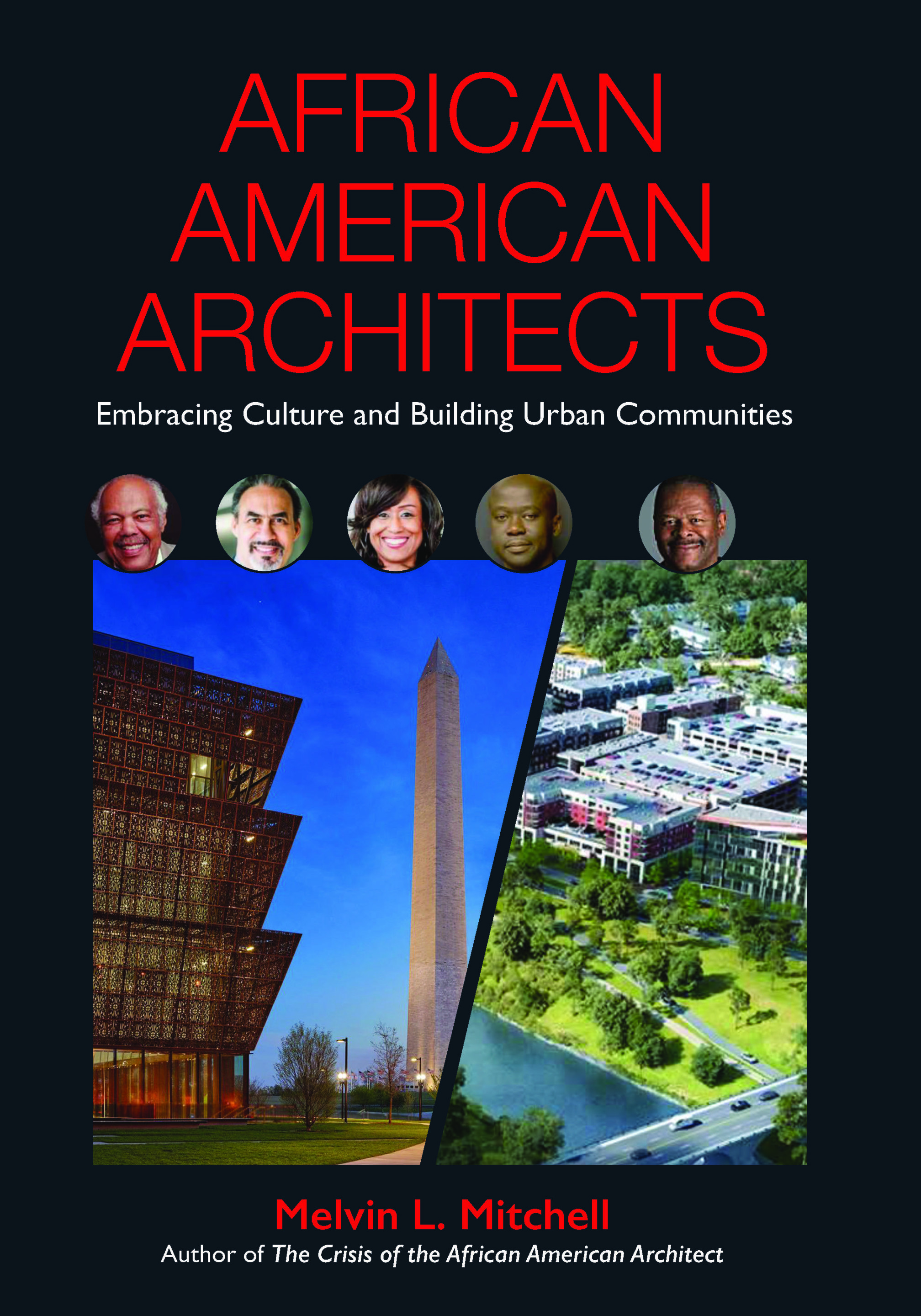 A cover of a book reading African American Architects: Embracing Culture and Building Urban Communities