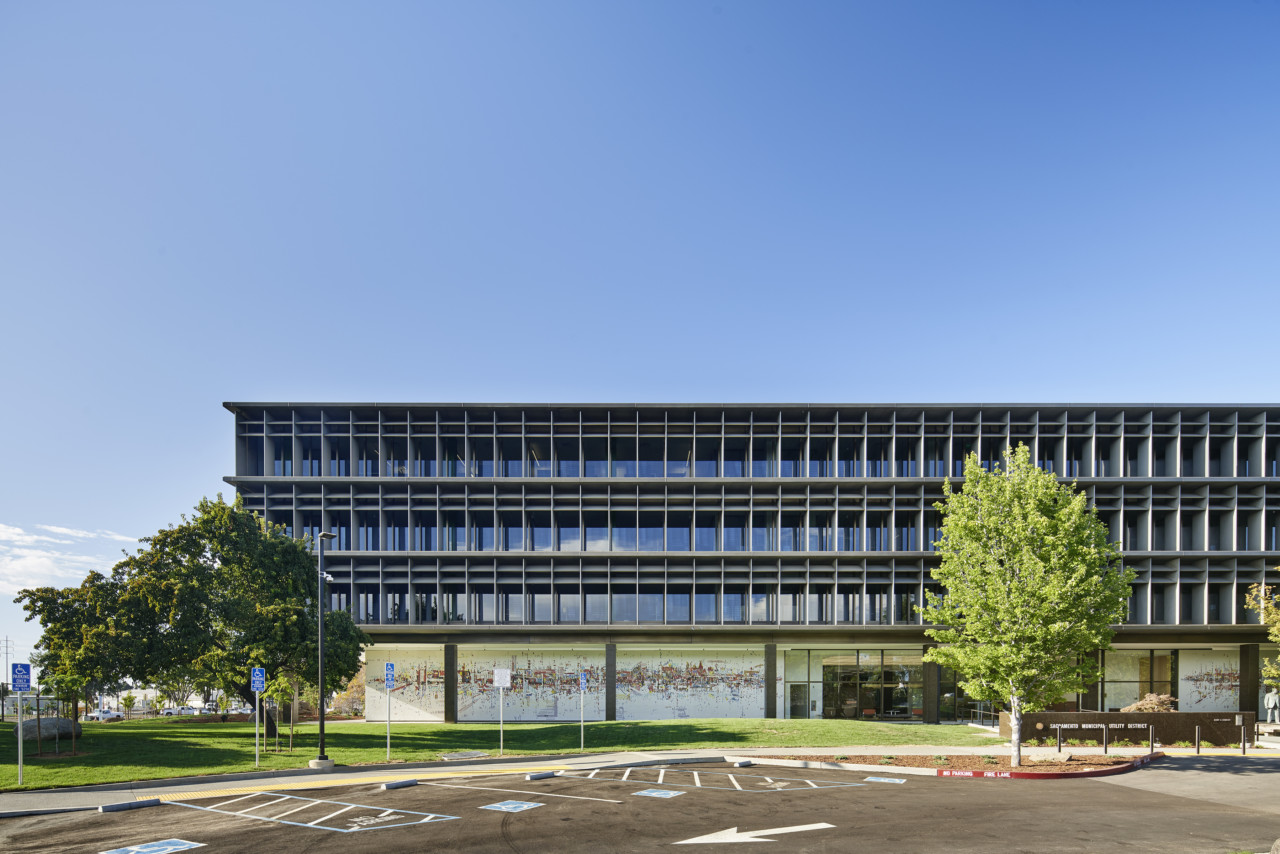 a modernist building in sacramento for SMUD