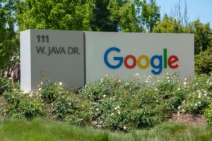 Photo of a Google company street sign