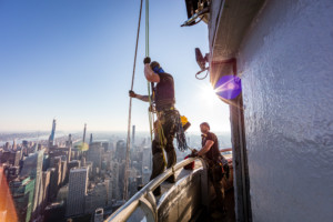 Image of installers repairing the Empire State Building
