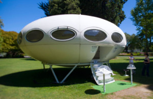 a ufo-shaped structure