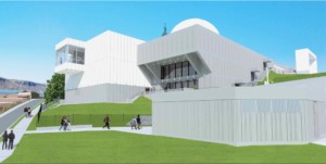 rendering of a museum expansion for the hudson river museum