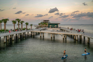 St. Pete's Pier, jutting out into the tampa bay