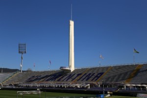 a historic football stadium and tower in florence
