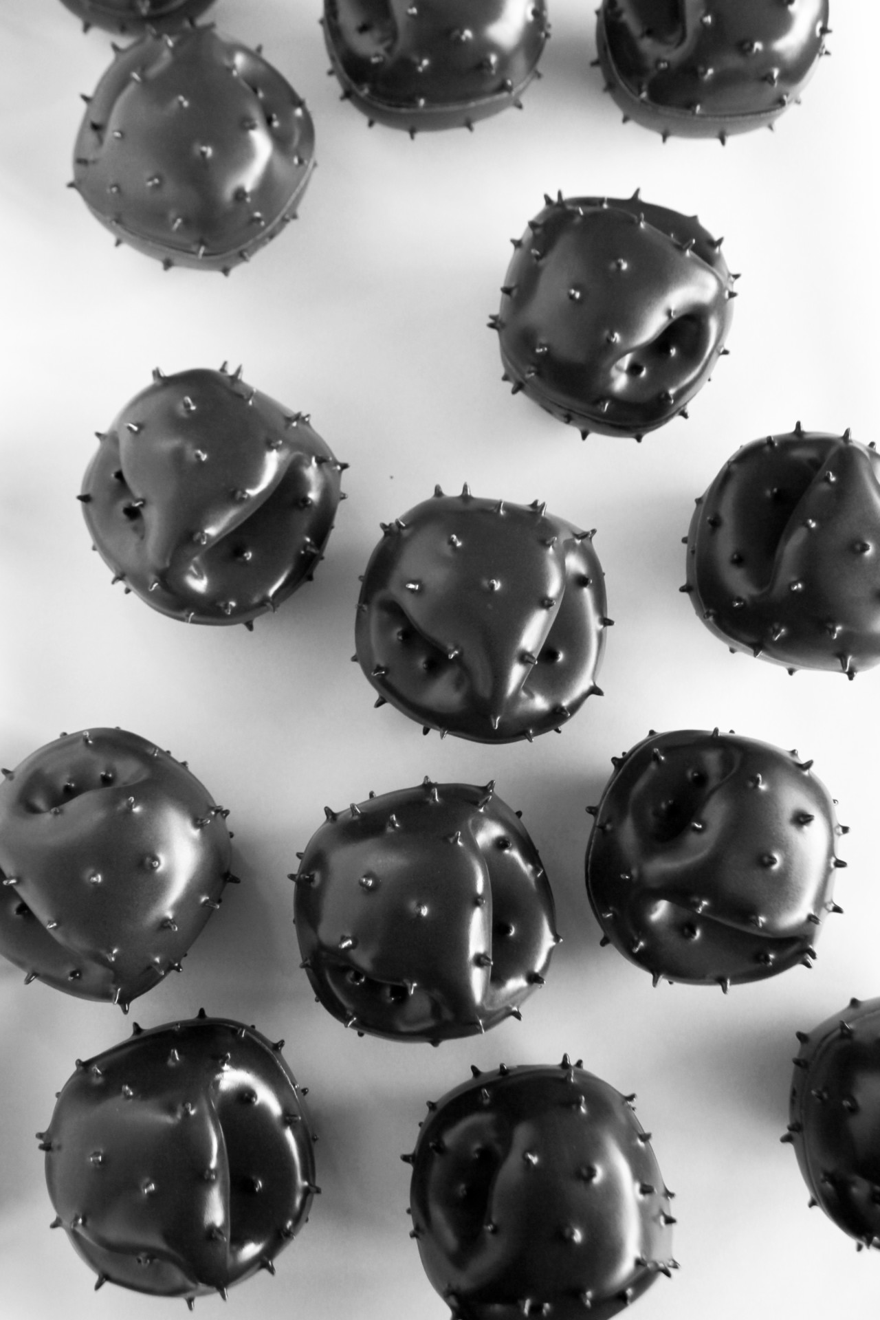 Rendering of spiky black balls for acadia 2020