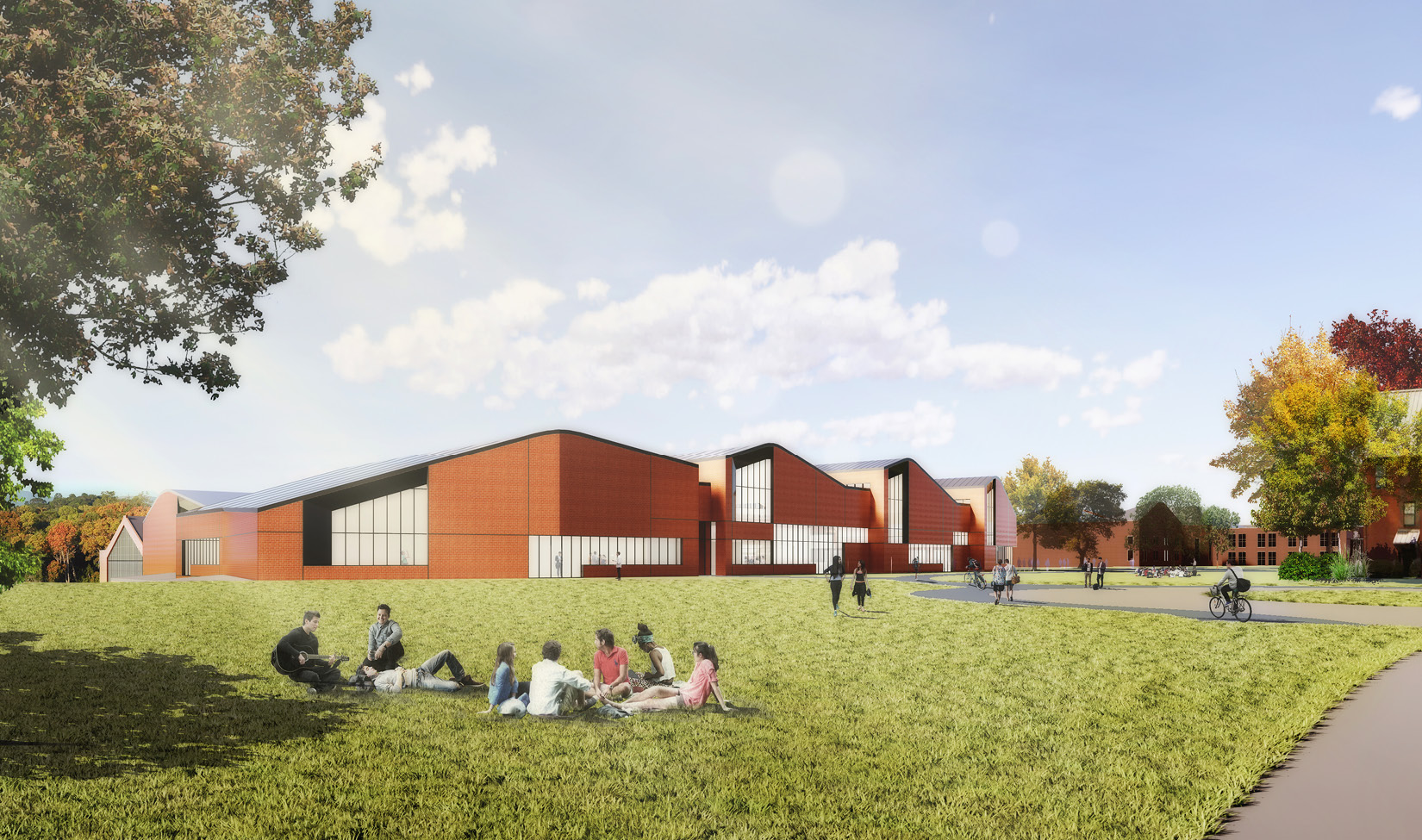 Rendering of The Lawrenceville School Tsai Dining and Athletics Center