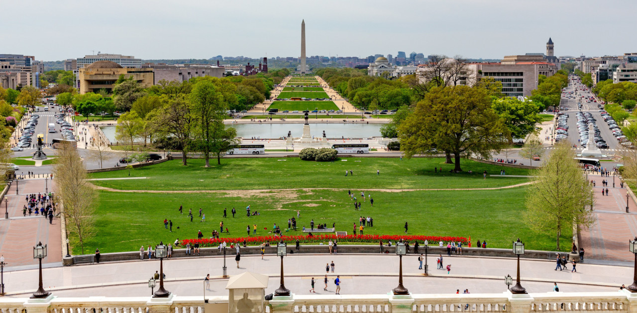 view of the national mall in washington, d.c., smithsonian