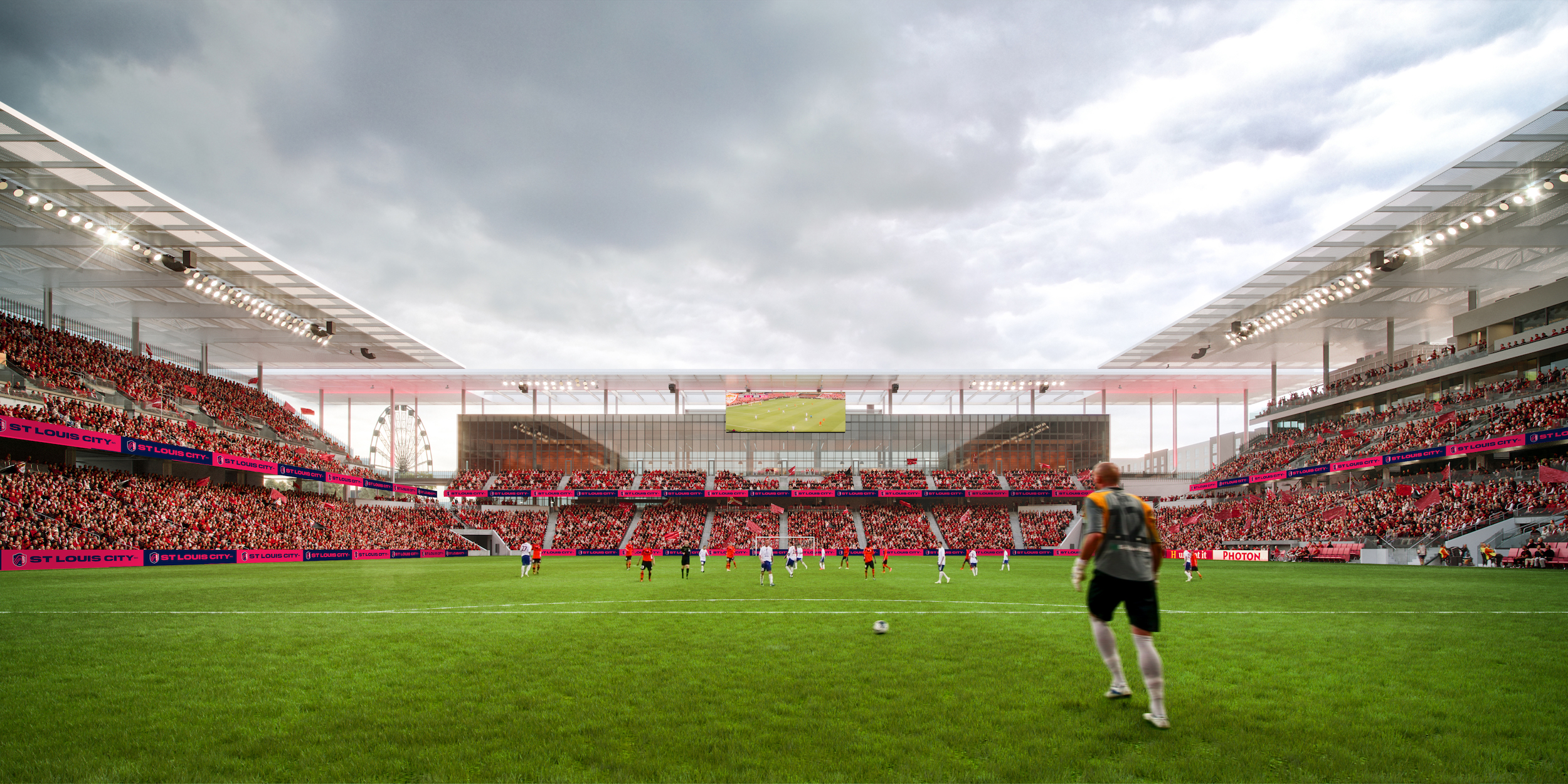 rendering of a St. louis city soccer pitch
