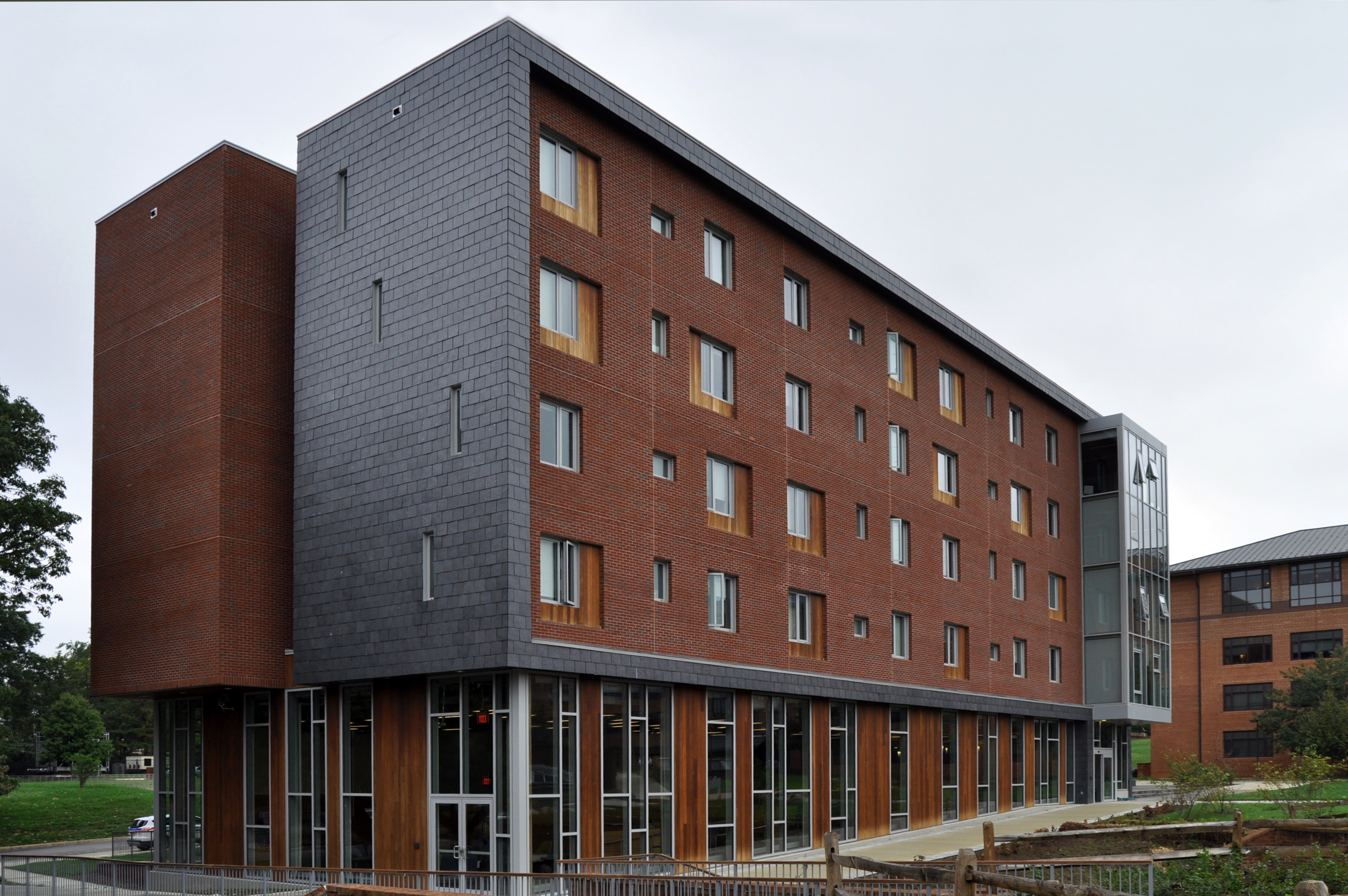image of a new college residence hall