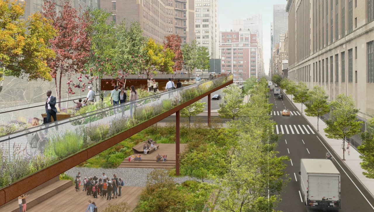 rendering of the high line