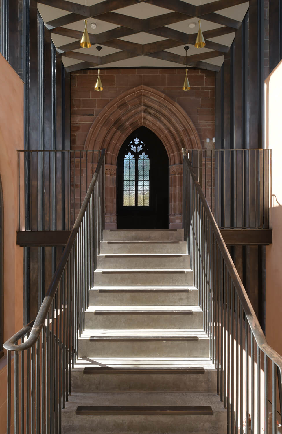 stairs leading into the Carlisle Cathedral